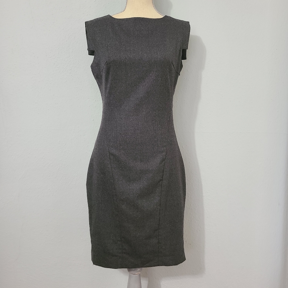 Ted Baker Gray Wool‎ Classy Dress Size 2